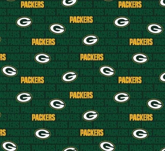 Green outlet Bay Packers NFL Fleece Fabric